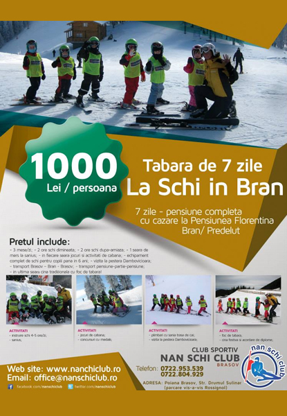 Tabara de 7 zile la schi in Bran - Nan Schi Club Brasov